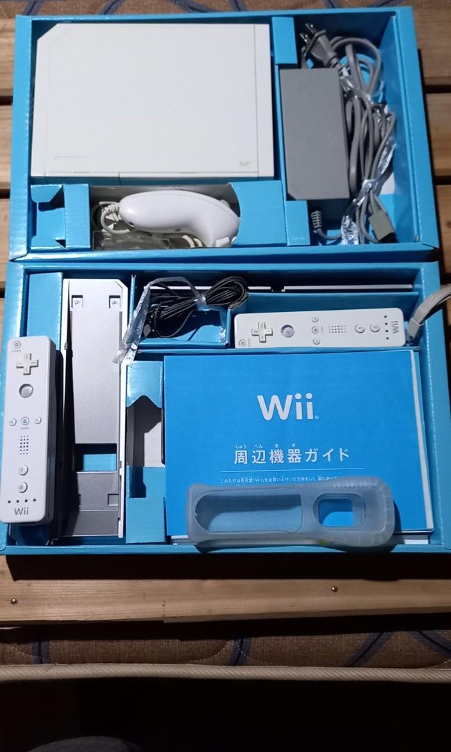 Wii (Category: Nintendo) located in Impasugong. Submitted by sid_the_adorable (Listing ID 1170175695, Image 3). Description: Wii Japanese Complete in Box additional 1 wiimote 100 volts games as of now ay 2 pa e softmode ko ito para to play US and Jap Box is still presentable good for collection txt me 09059380218.
