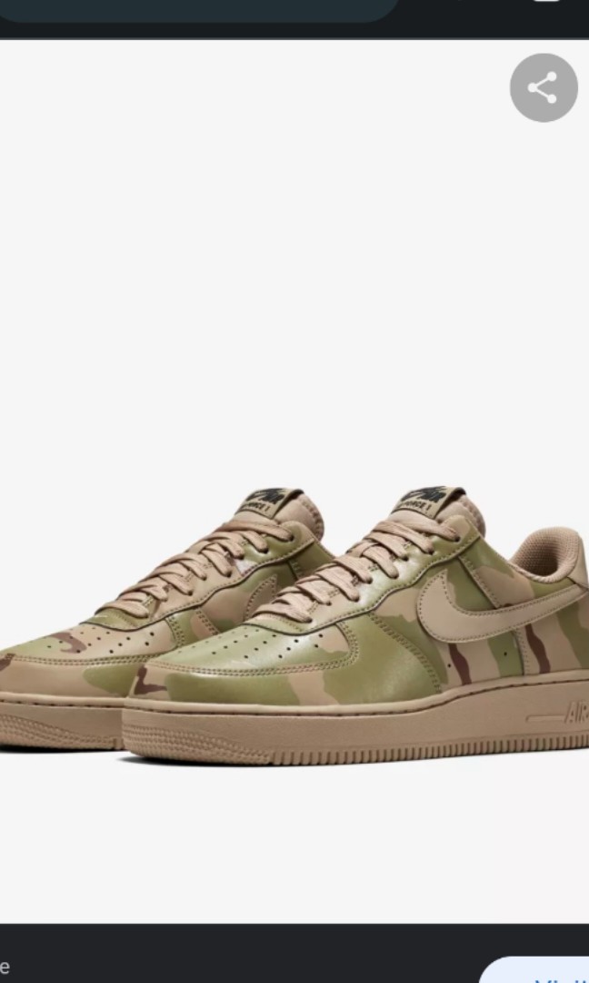 WTS Airforce 1 Camo reflective Men s Fashion Footwear Sneakers on Carousell