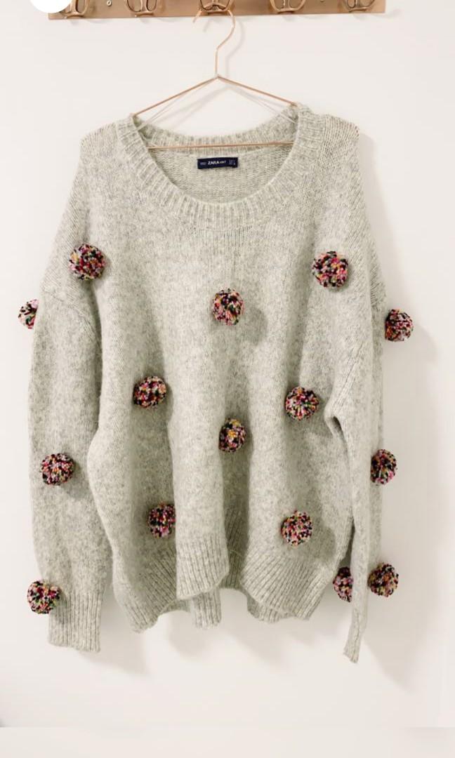 Pom pom hot sale jumper zara