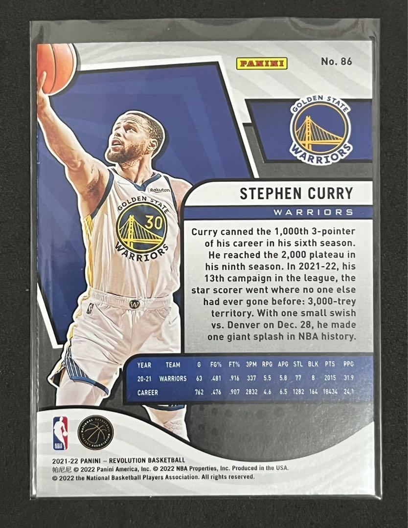 NBAカードstephen curry patch 6/6 ラストナンバー-