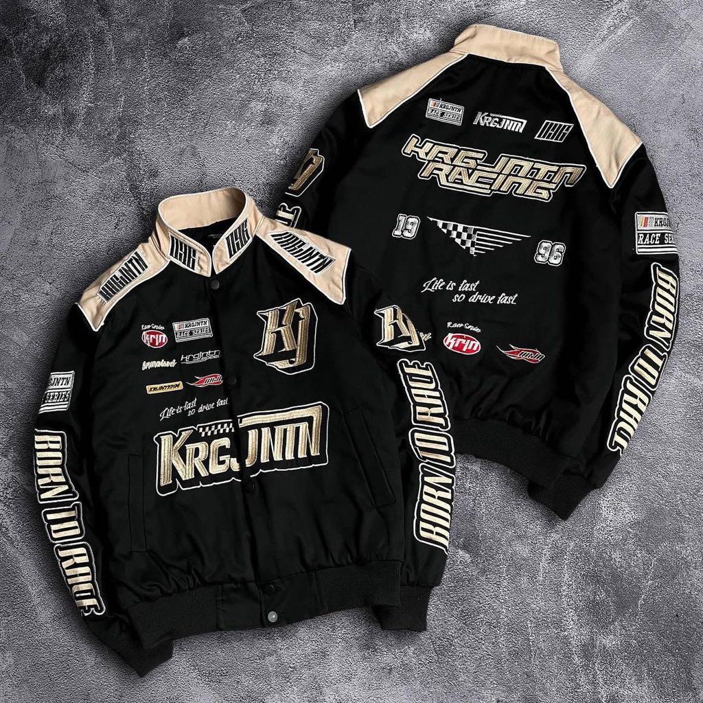 Black deals racing jacket