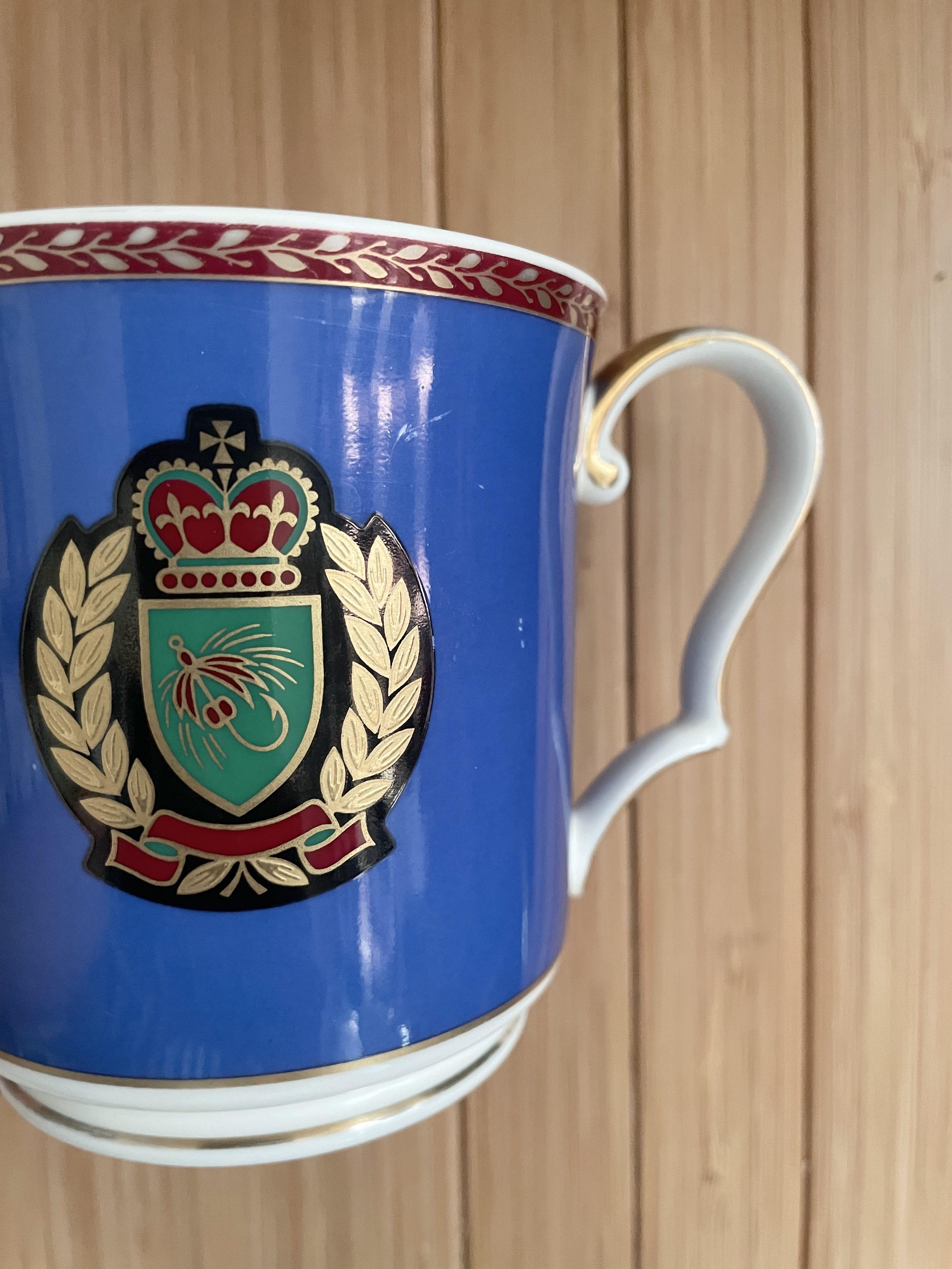 🇯🇵 Noritake Bone China Blue with Gold Detail Mug, Furniture & Home