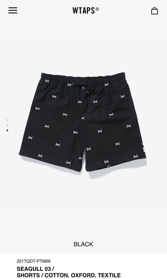 全新wtaps seagull 03 shorts black size 4, 男裝, 褲＆半截裙, 短褲