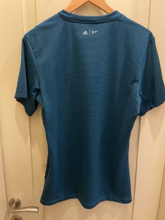 Adidas parley striped tee top