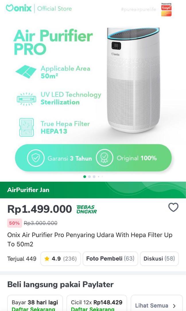 Onix air shop purifier pro