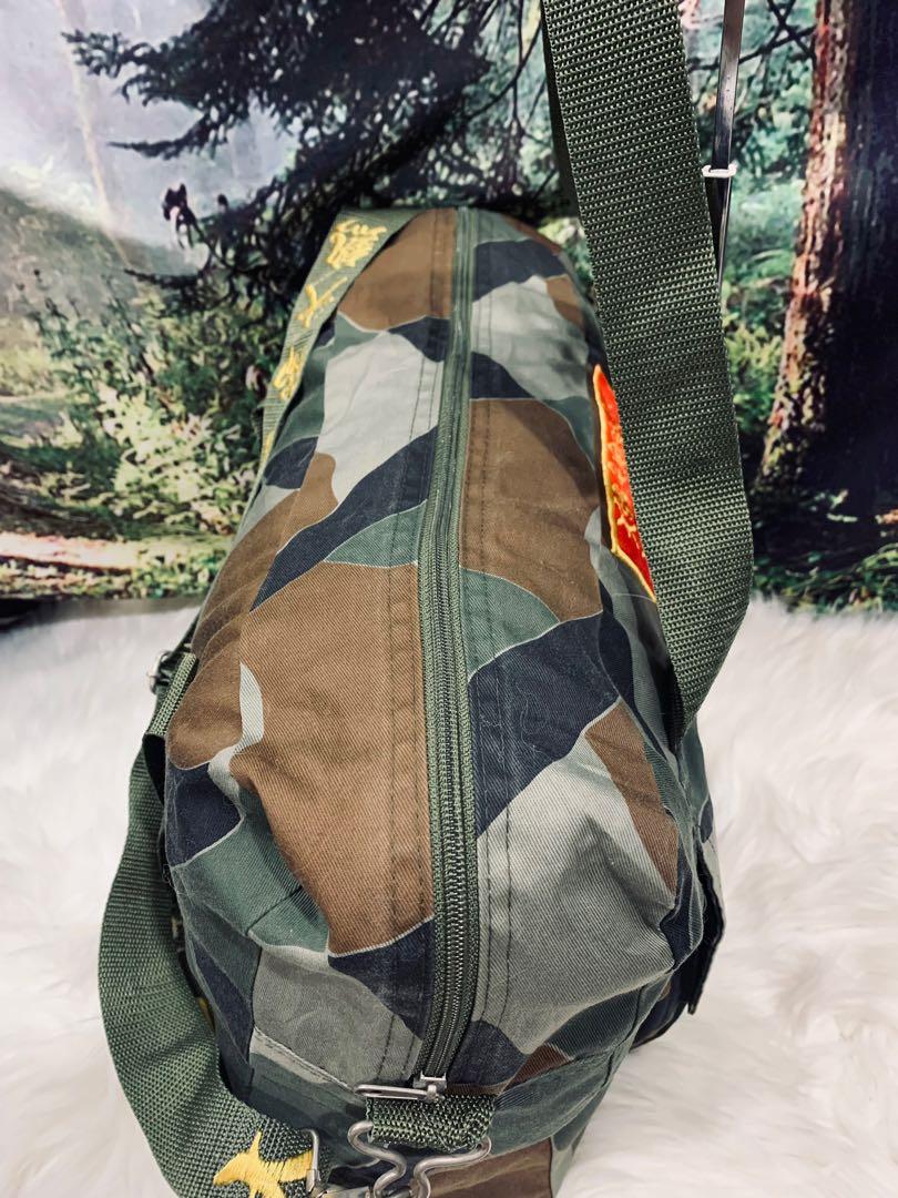 Army Camo Duffle Bag, Men's Fashion, Bags, Sling Bags on Carousell