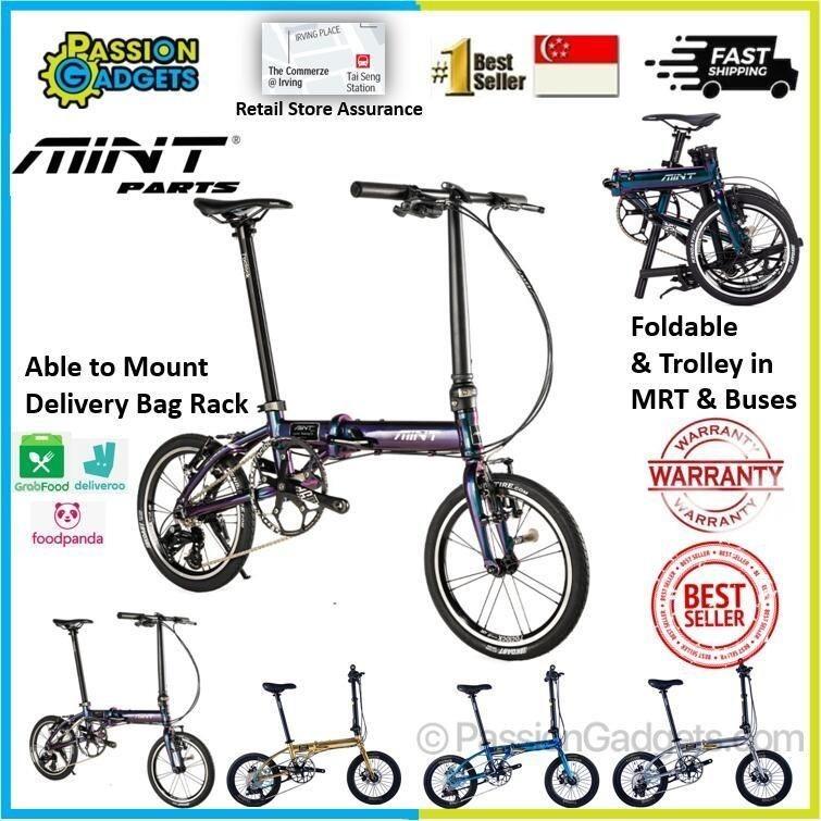 Auric Mint Parts Bike 16inch T3 Foldable Bicycle V Brake Sports