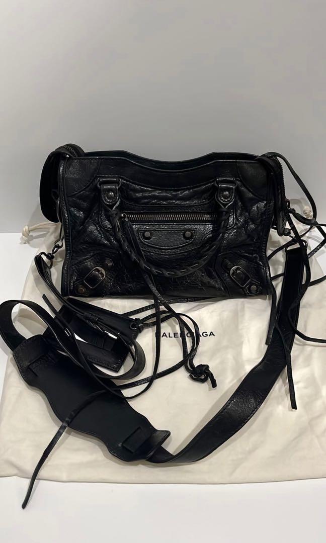 Balenciaga mini discount city all black