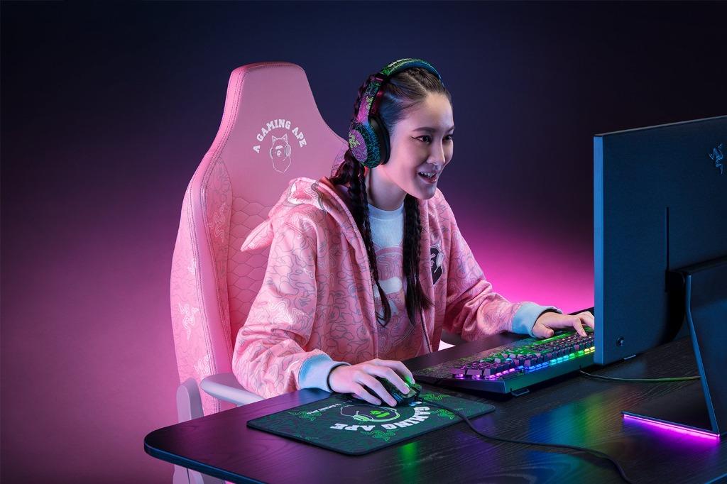BAPE X RAZER NEON CAMO ISKUR X CHAIR 椅子 Razer Iskur ゲーミング