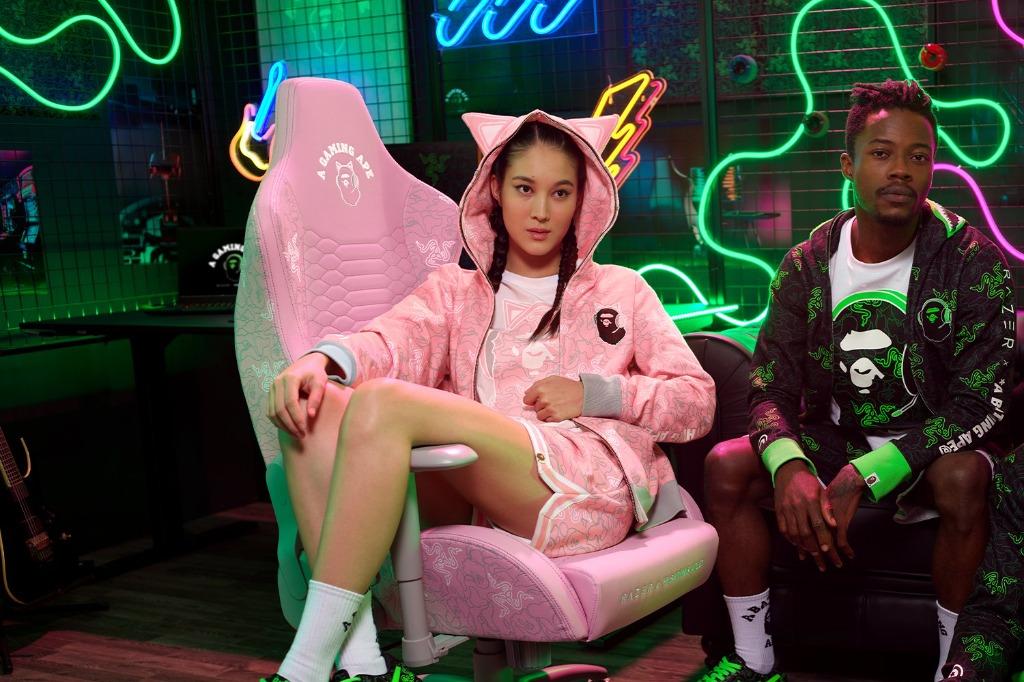Neon camo hoodie top
