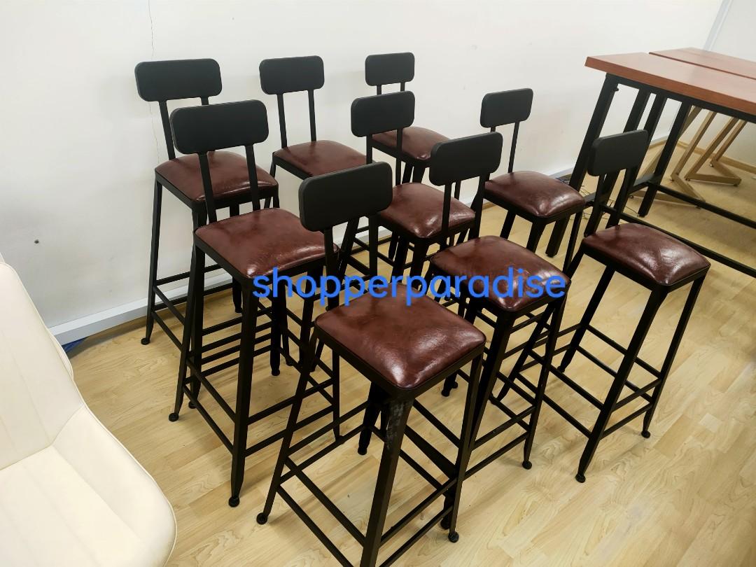 Bar001 Solid wood high bar chair table various types Video Hari Raya
