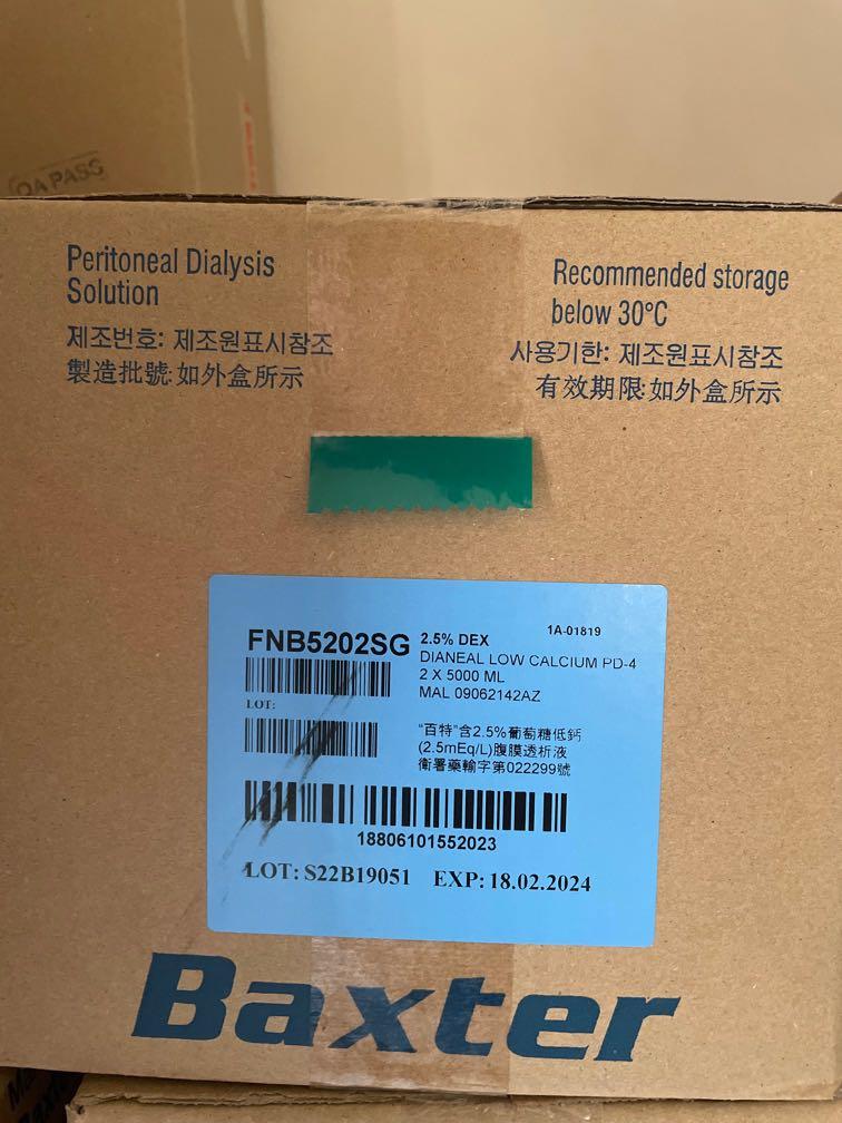 Baxter Peritoneal Dialysis solution, Health & Nutrition, Medical
