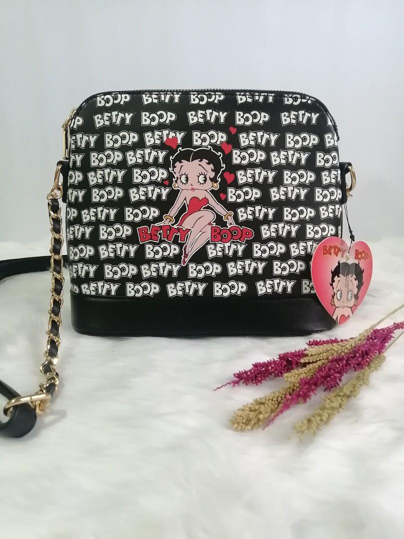 Buy Betty Boop Red Lips Duffle Bag Tote, black, Large, Duffle Bag at  Amazon.in