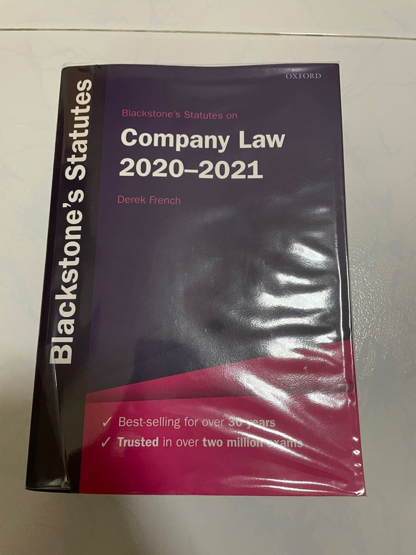 Blackstone statutes Company Law 2020/2021, Hobbies & Toys, Books