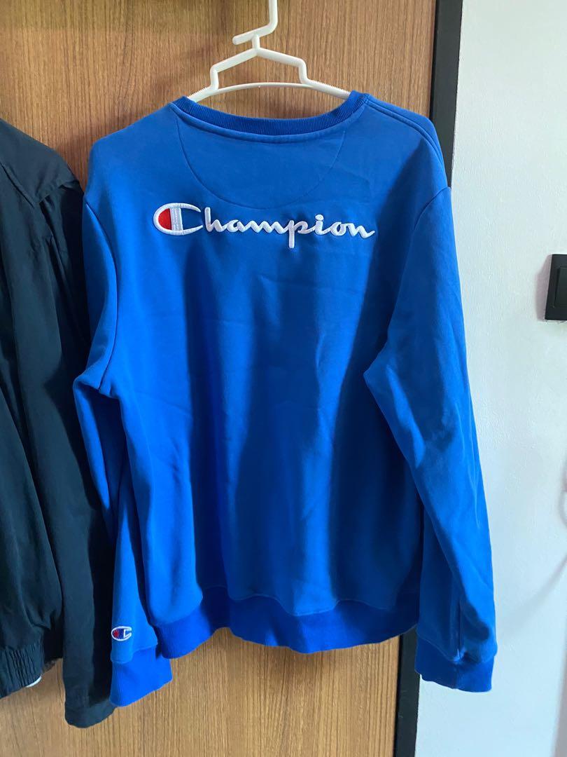 Blue Champion Pullover Men s Fashion Coats Jackets and