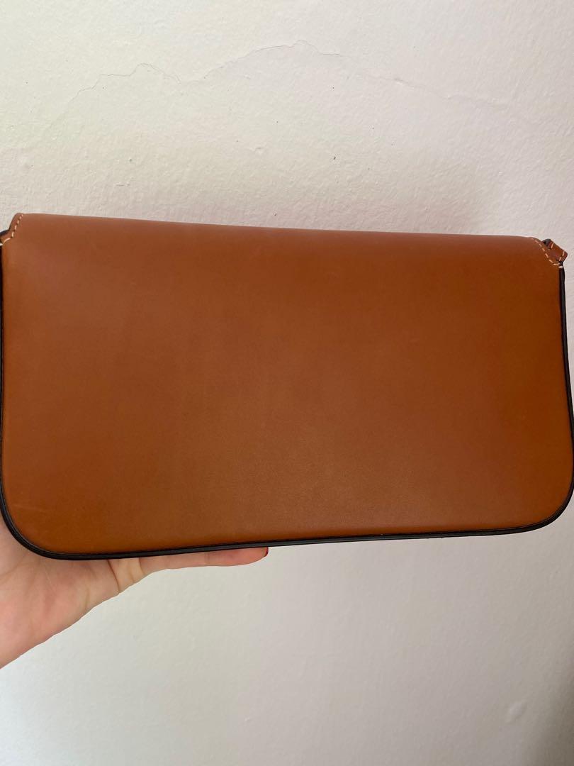 Celine Triomphe Shoulder Bag Natural calfskin full set & original