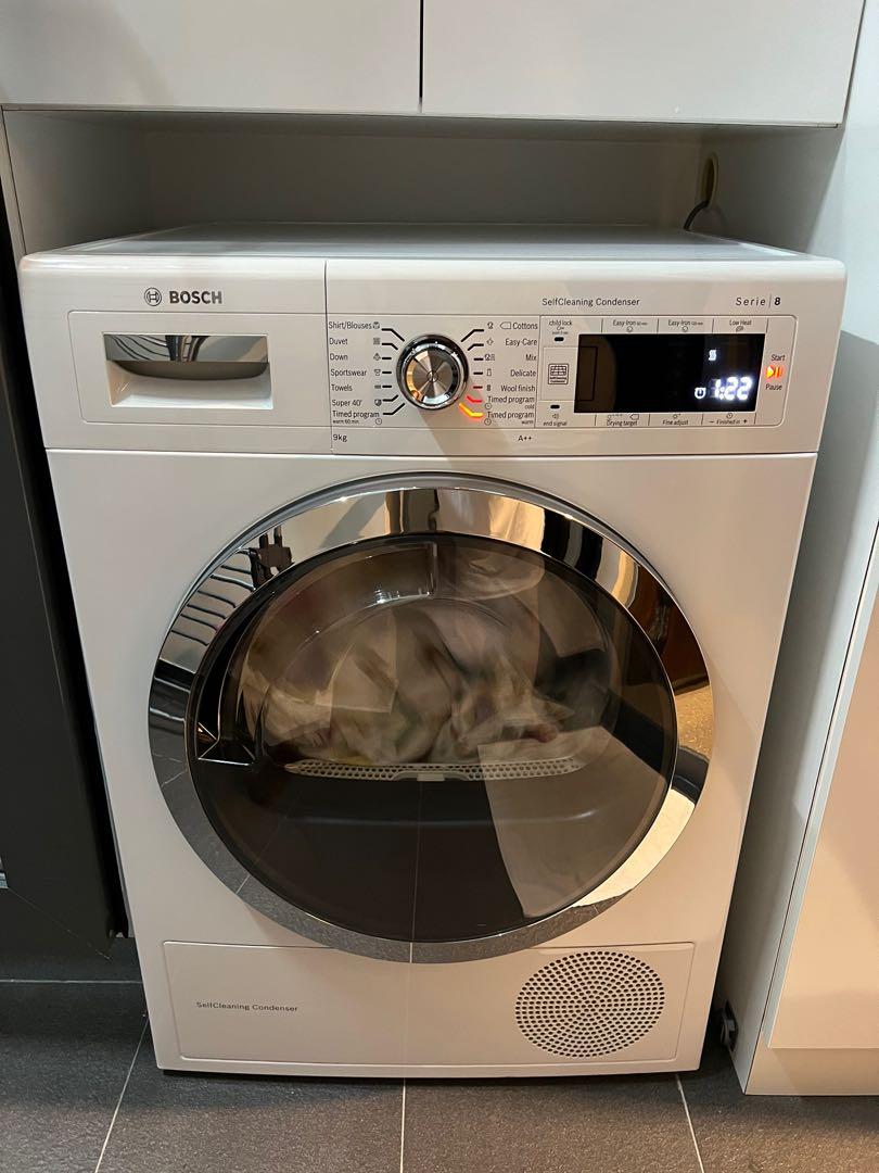 Bosch 9Kg Heat Pump Dryer, TV & Home Appliances, Washing Machines and Dryers on Carousell