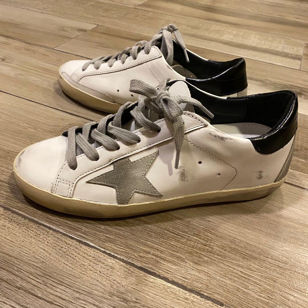 Brand New Authentic Golden Goose Super star Superstar Black Tab