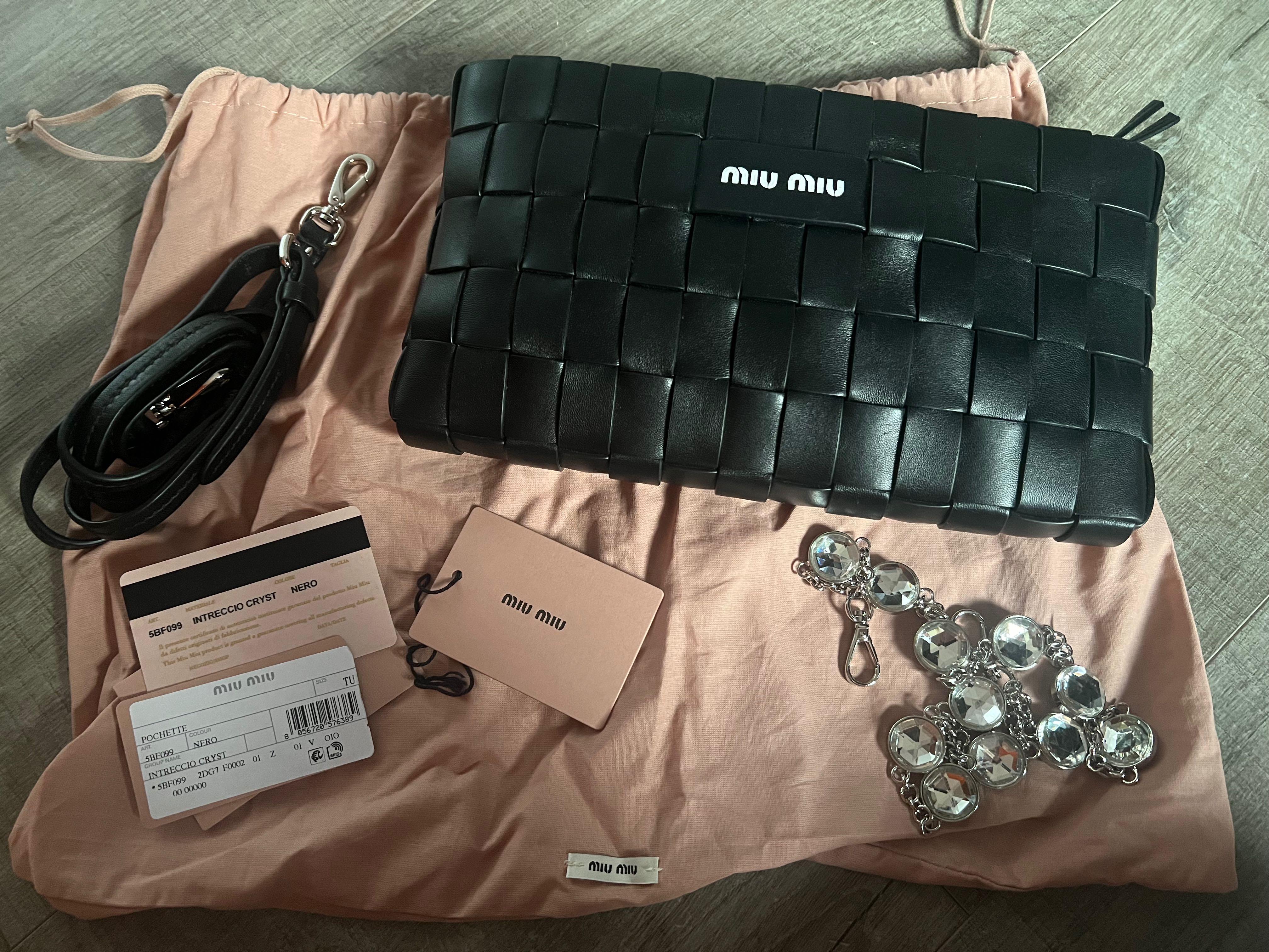 Pochette miu miu nera online