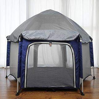 Brandnew YEP HHO Baby Playpen Kids Play Tent for Infants and Babies Lightweight Portable 6-Panel Safety Toddler Play Yard for Indoor and Outdoor Portable Play Yard with Fast Easy and Compact Fold