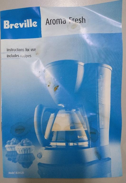 Breville Filter Coffee Machine 10 Cups, TV & Home Appliances, Kitchen
