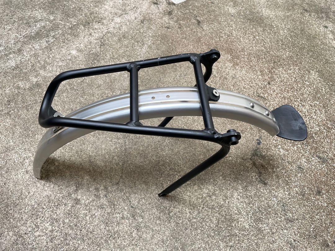 Brompton Front and Rear Mudguard & Rear Mini Rack, Sports Equipment ...