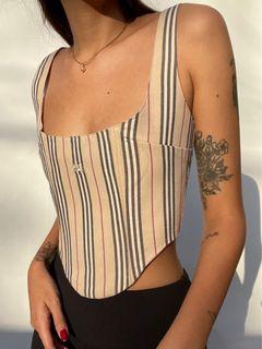 Burberry corset - made from authentic Burberry polo