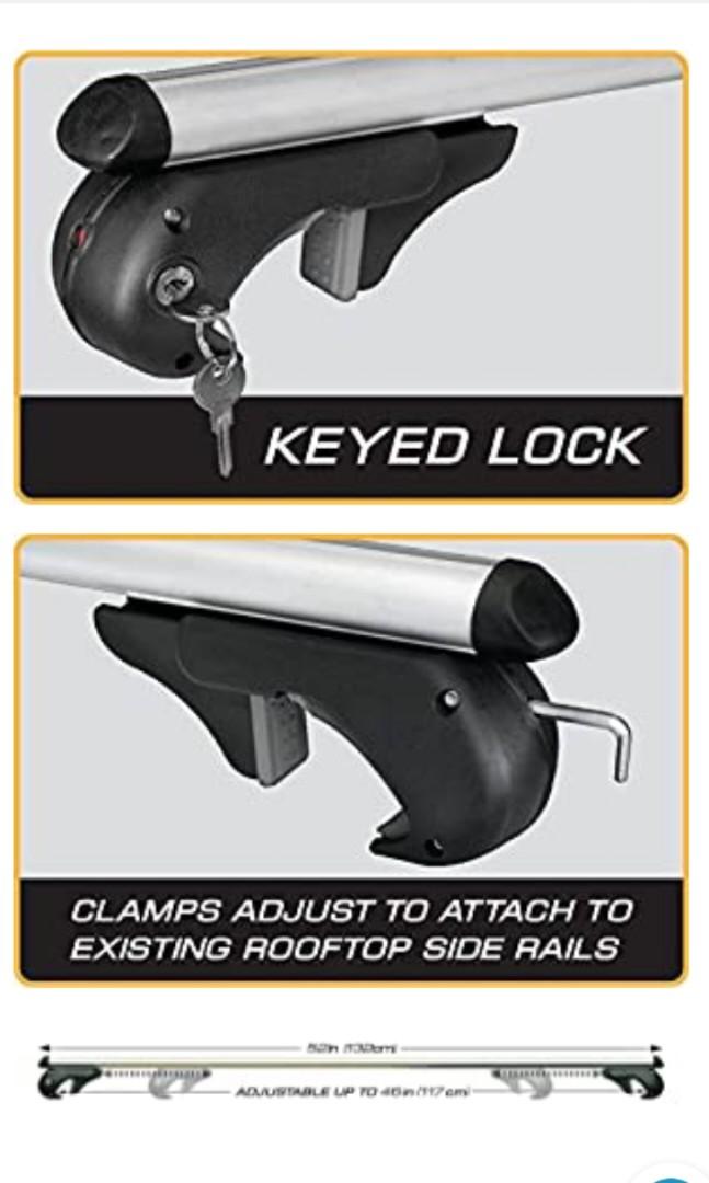 Cargoloc car roof crossbar for rail, Car Accessories, Accessories on