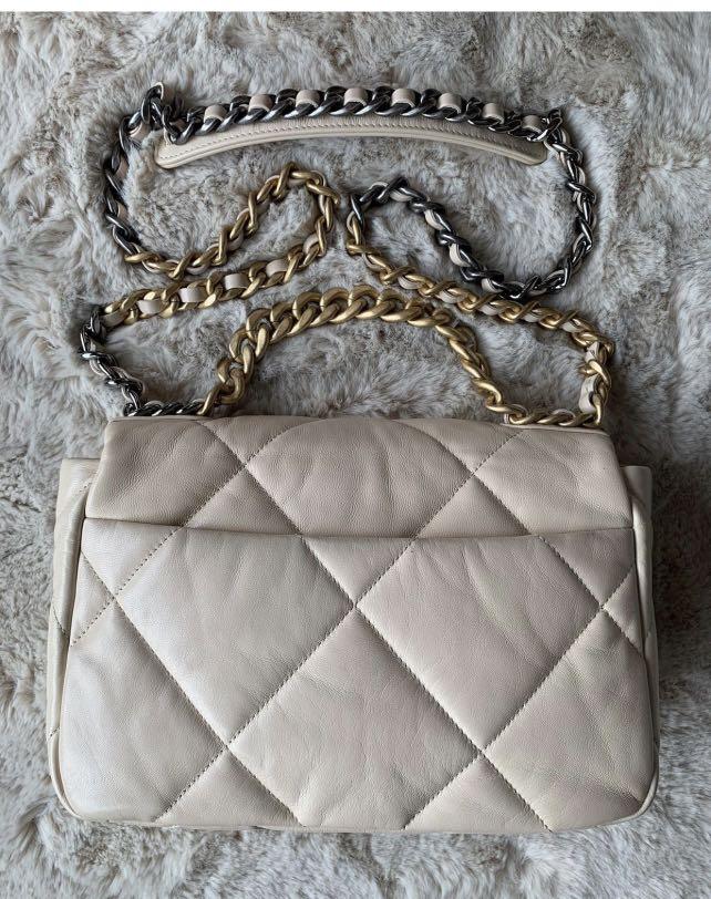 Chanel C19 Beige Small, Luxury, Bags & Wallets on Carousell