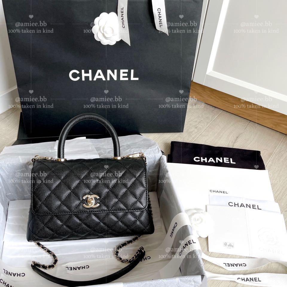 Chanel CoCo Handle Small Black Caviar GHW Luxury Bags Wallets