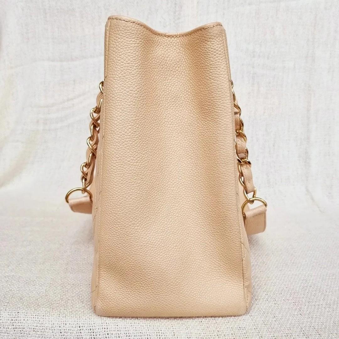 Chanel GST Beige Caviar Gold HW Women s Fashion Bags Wallets Tote Bags on Carousell
