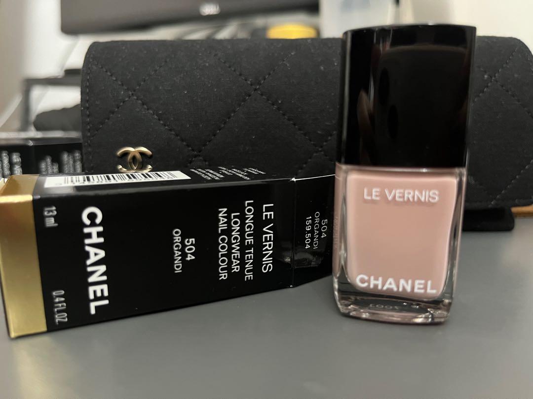 CHANEL Le Vernis 504 Organdi Nail Colour, Beauty & Personal Care, Hands &  Nails on Carousell