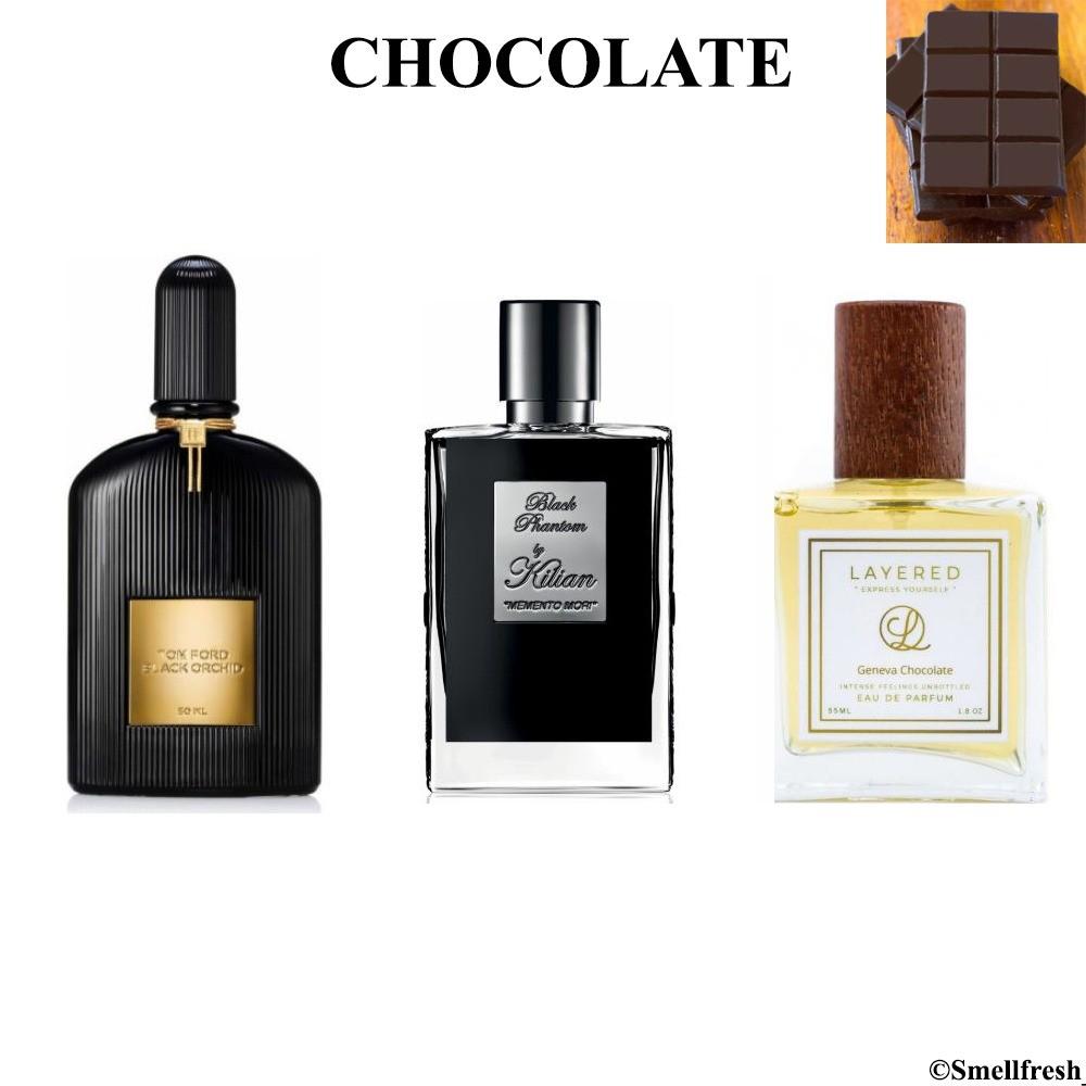 Chocolate Perfume Decants : Tom Ford Black Orchid / By Kilian Back to Black  EDP / Be Layered Geneva Chocolate EDP, Beauty & Personal Care, Fragrance &  Deodorants on Carousell