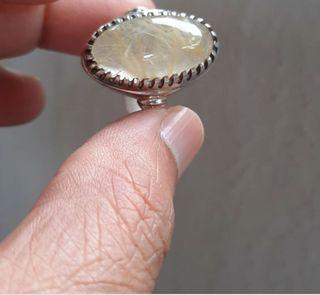 Cincin jarum emas pure silver