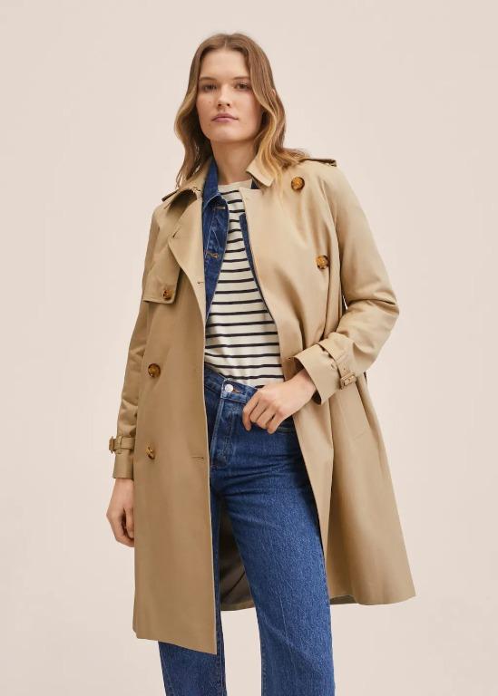 Mango beige trench coat outlet