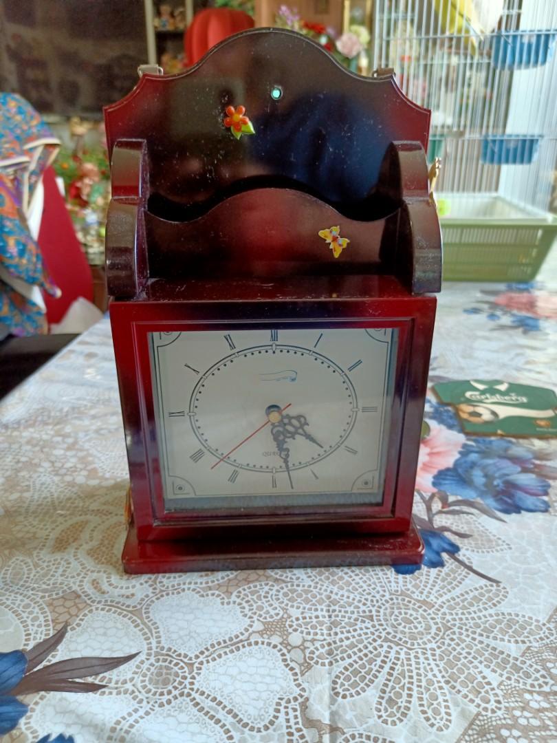 Clock with Keybox compartment, Furniture & Home Living, Home Decor