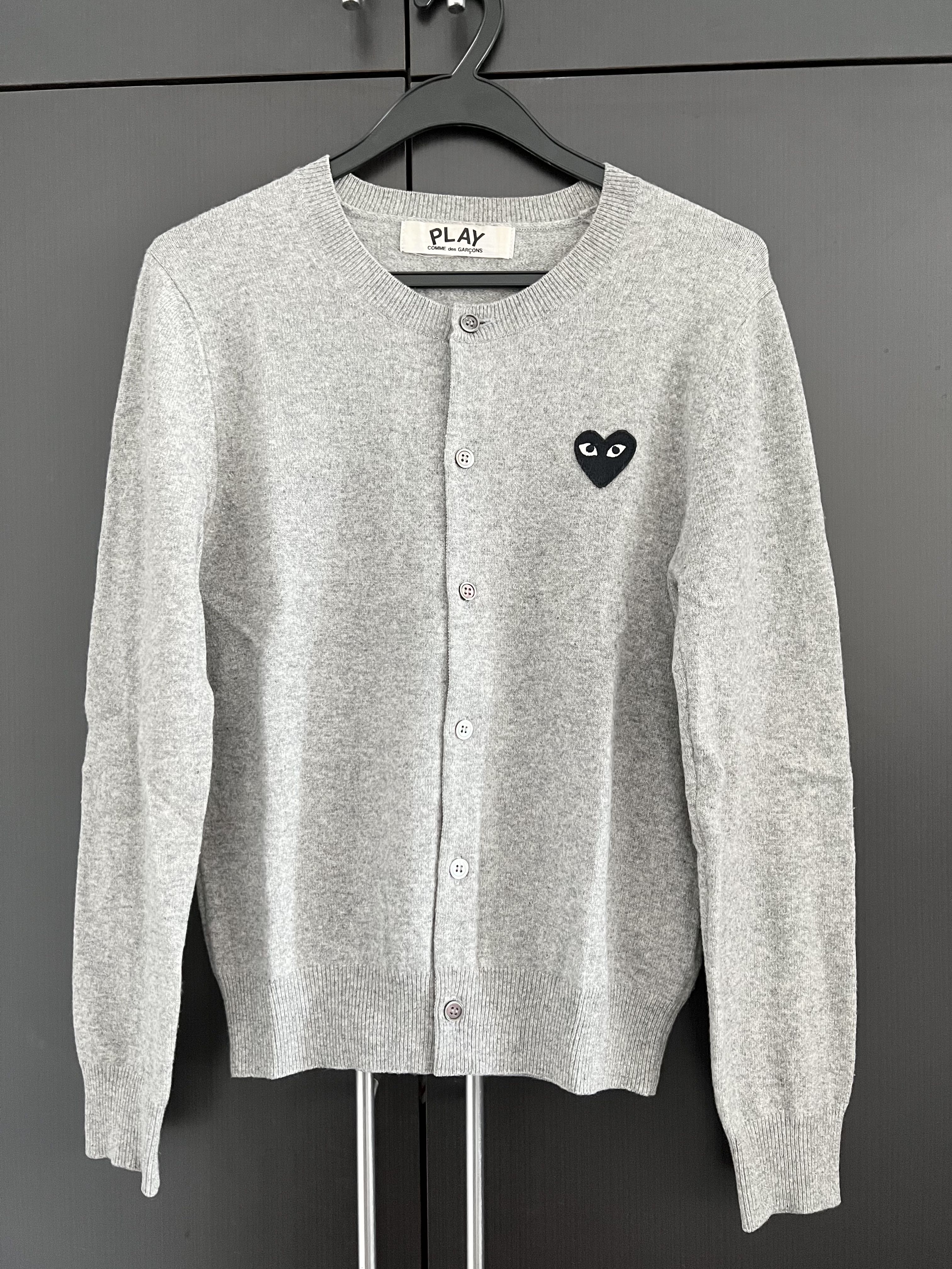 Comme des garcons cardigan sale grey