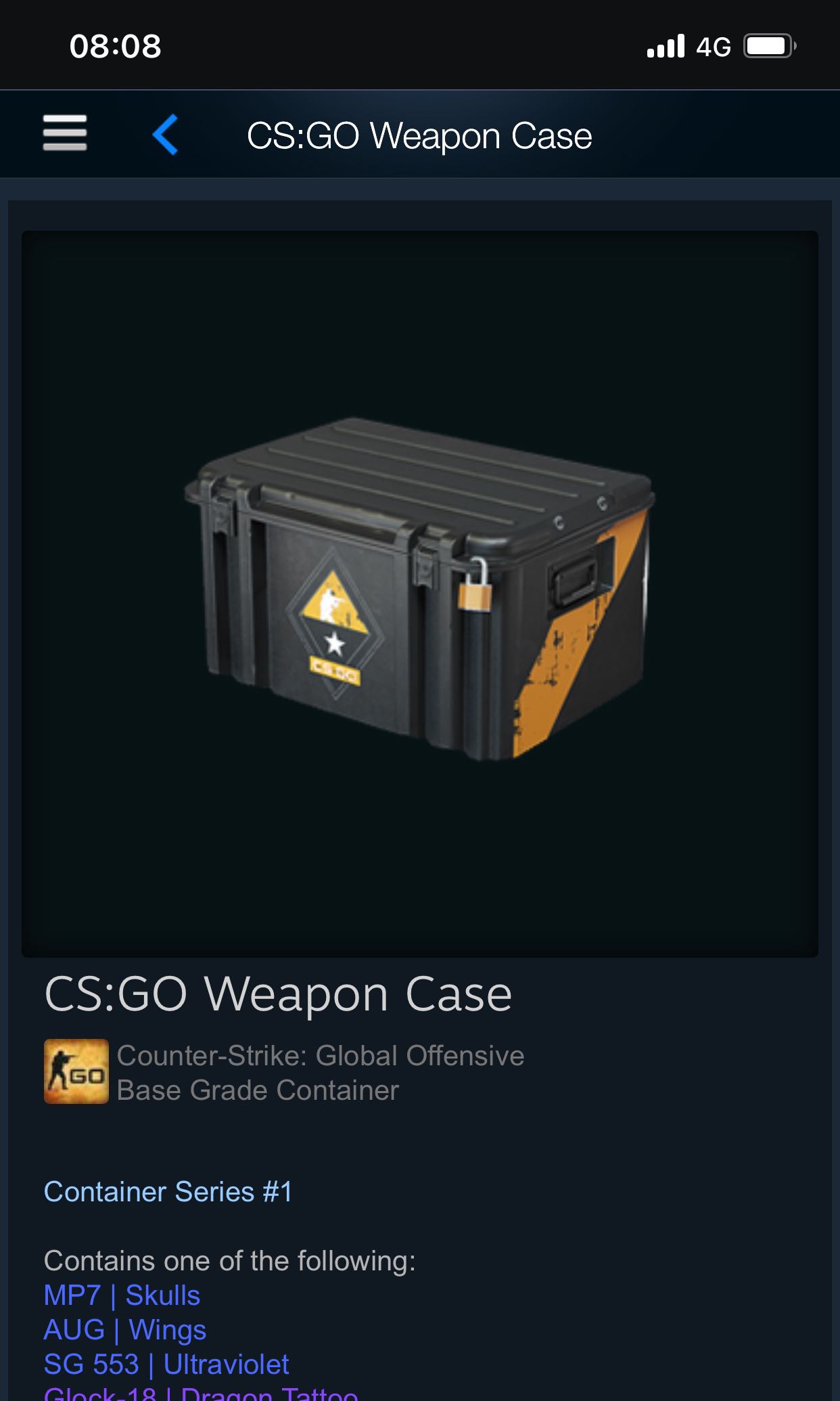 CSGO weapon case container series 1, Video Gaming, Gaming Accessories