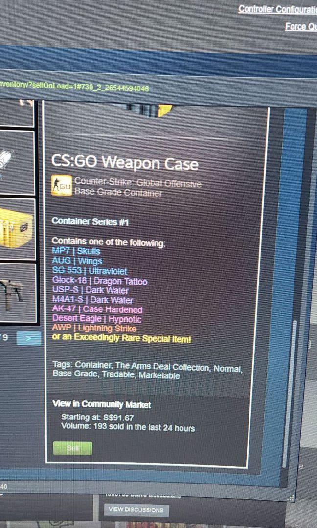CSGO weapon case container series 1, Video Gaming, Gaming Accessories