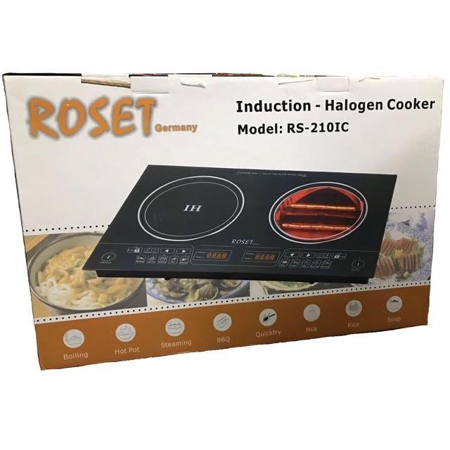 Double Induction Cooker halogen multi cooker by Roset Germany, TV
