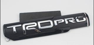 ELECTROVOX TRD Pro Silver Font with Black Background Emblem