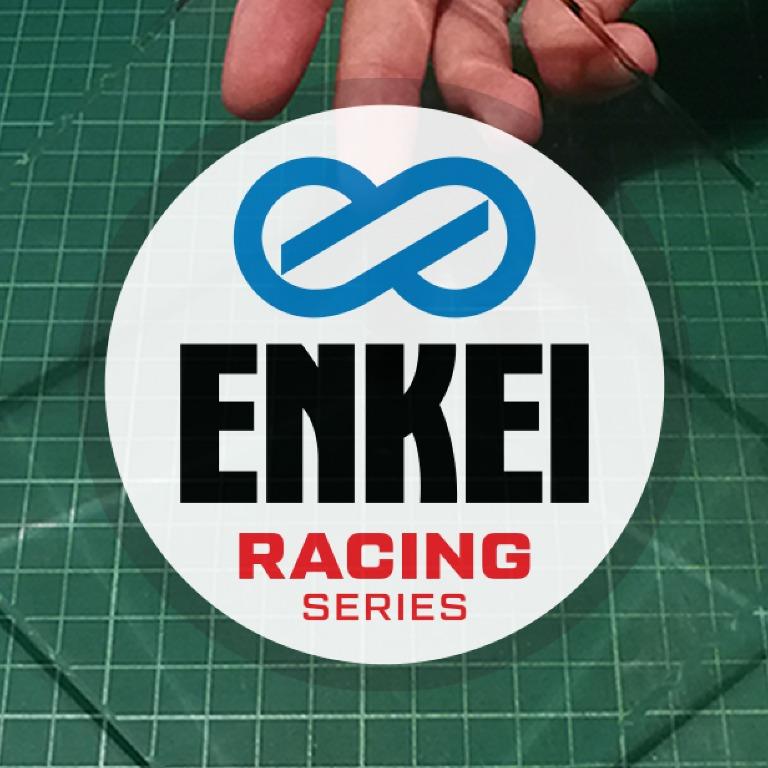 ENKEI Racing Series Japan Performance Motor Parts . Static Cling Car ...