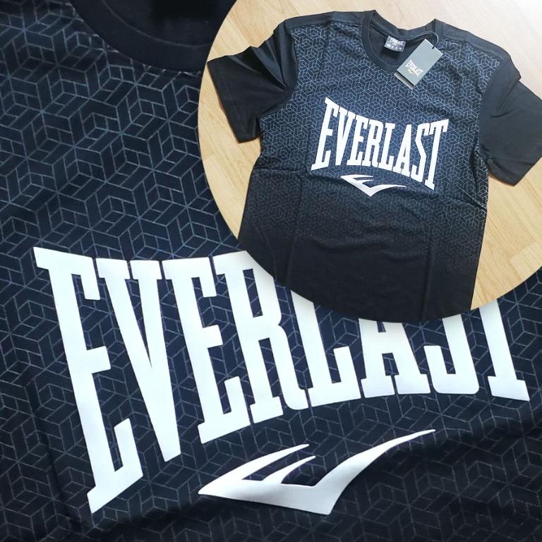 Everlast Men's Geo Print Short-Sleeve Tee T-Shirt Black Size Large BRAND  NEW!