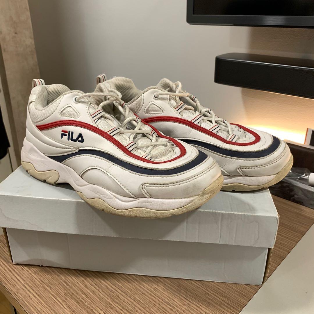 Chunky white best sale filas