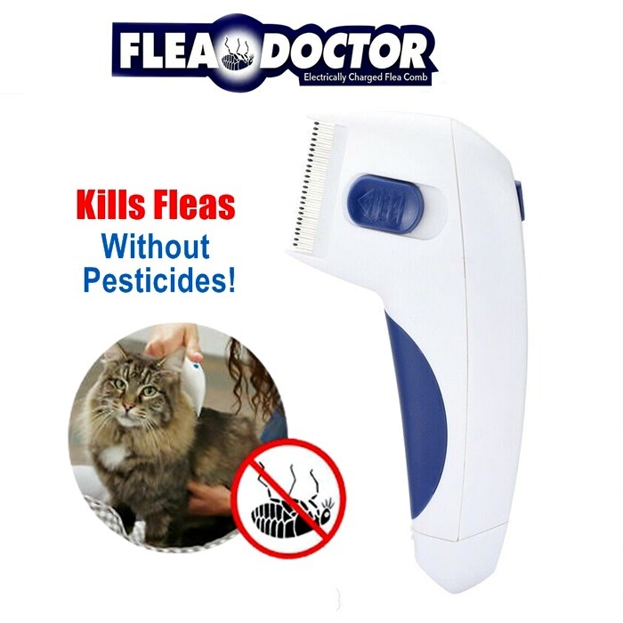 Flea doctor electric top flea comb