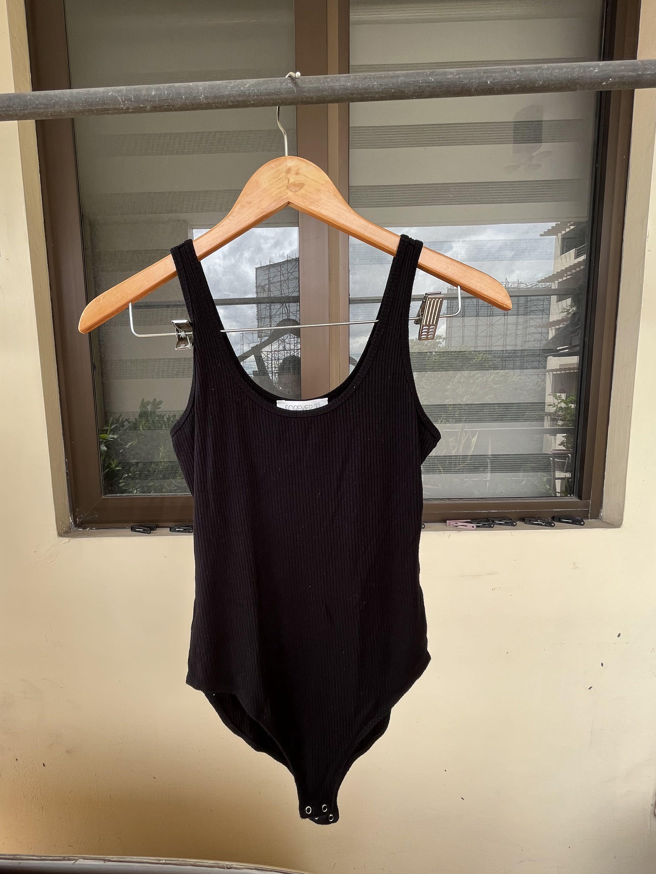Forever 21 black bodysuit discount