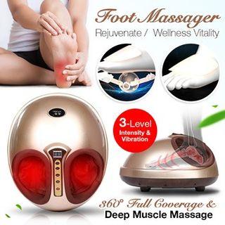 [FREE DELIVERY] Foot Massager Electric Foot Infrared Heating Massage Machine Shiatsu Reflexology Hot Compress