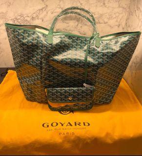 Goyard Tote Shopping Bag Marquage Villette French Bulldog Animal Navy Auth  New