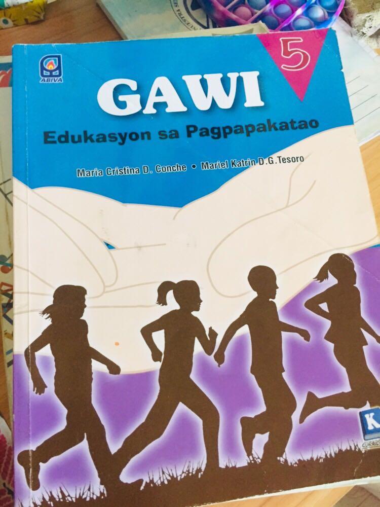 Grade 5 books (Category: Textbooks) located in Marikina City. Submitted by wookie23 (Listing ID 1173657625, Image 2). Description: Grade 5 books-Good as new Christian living-350 Gawi-370 EPP-390(sold) Mapeh(Sold) Pm lang po.Ty.