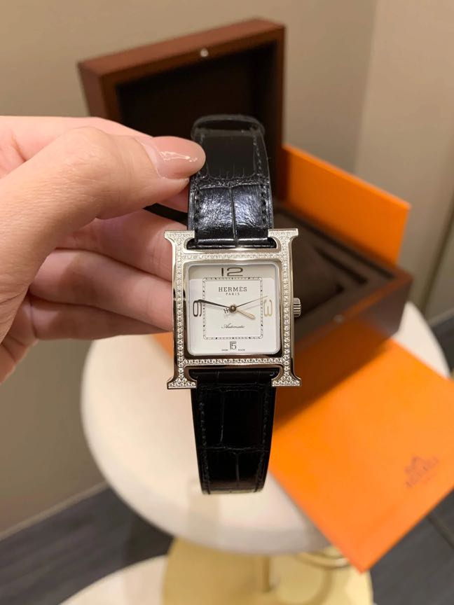 Hermes heure 2025 h watch diamonds